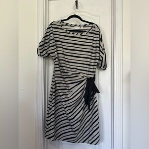 Striped Black and White Dress